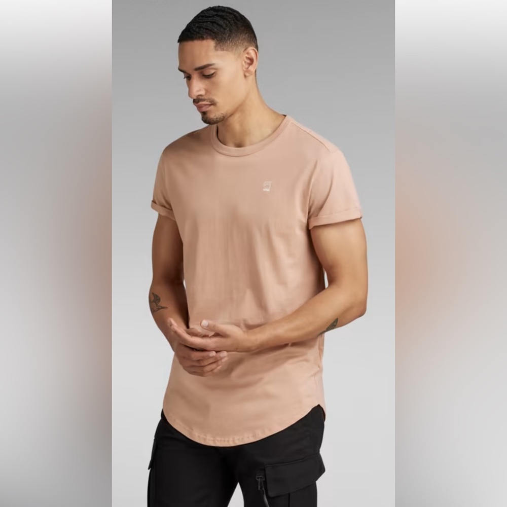 Men’s G-Star Raw Longline Curve Hem T-Shirt
